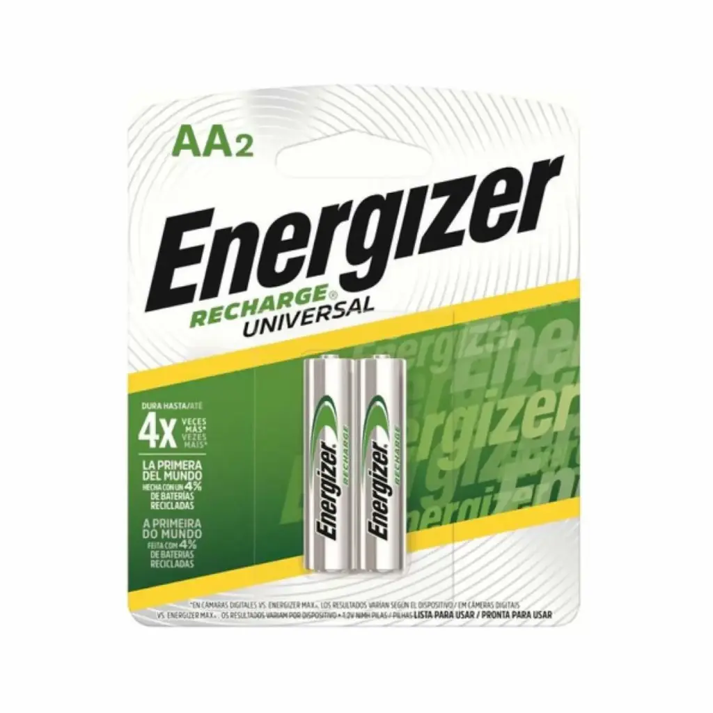 Pila AA Energizer Recargable 2000 mAh Blíster x 2