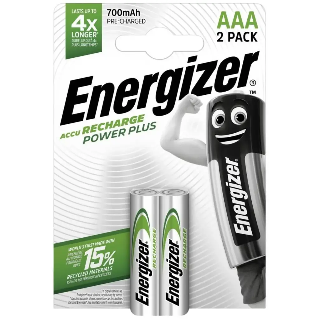 Pila AAA Energizer Recargable 700 mAh Blíster x 2