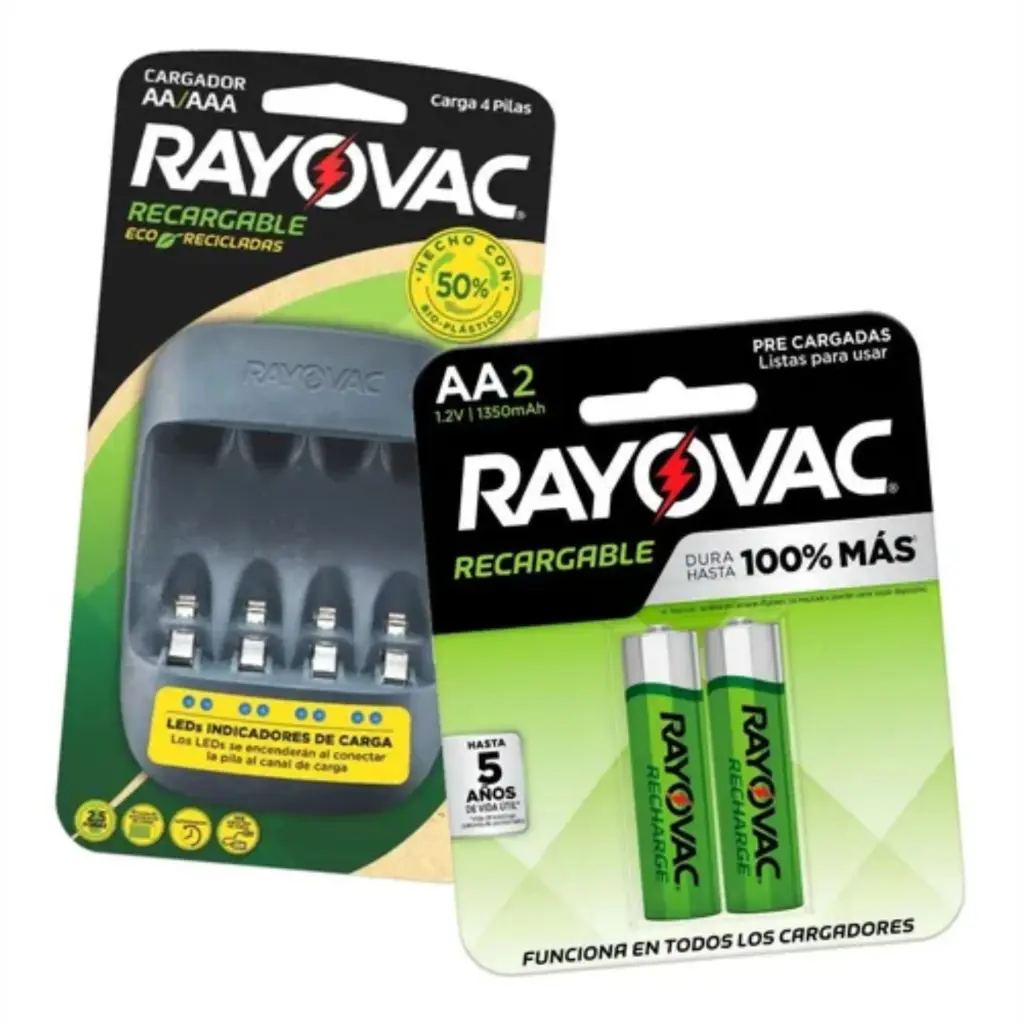 [RUSB] Cargador Rayovac Eco s/p usb 2.5hs
