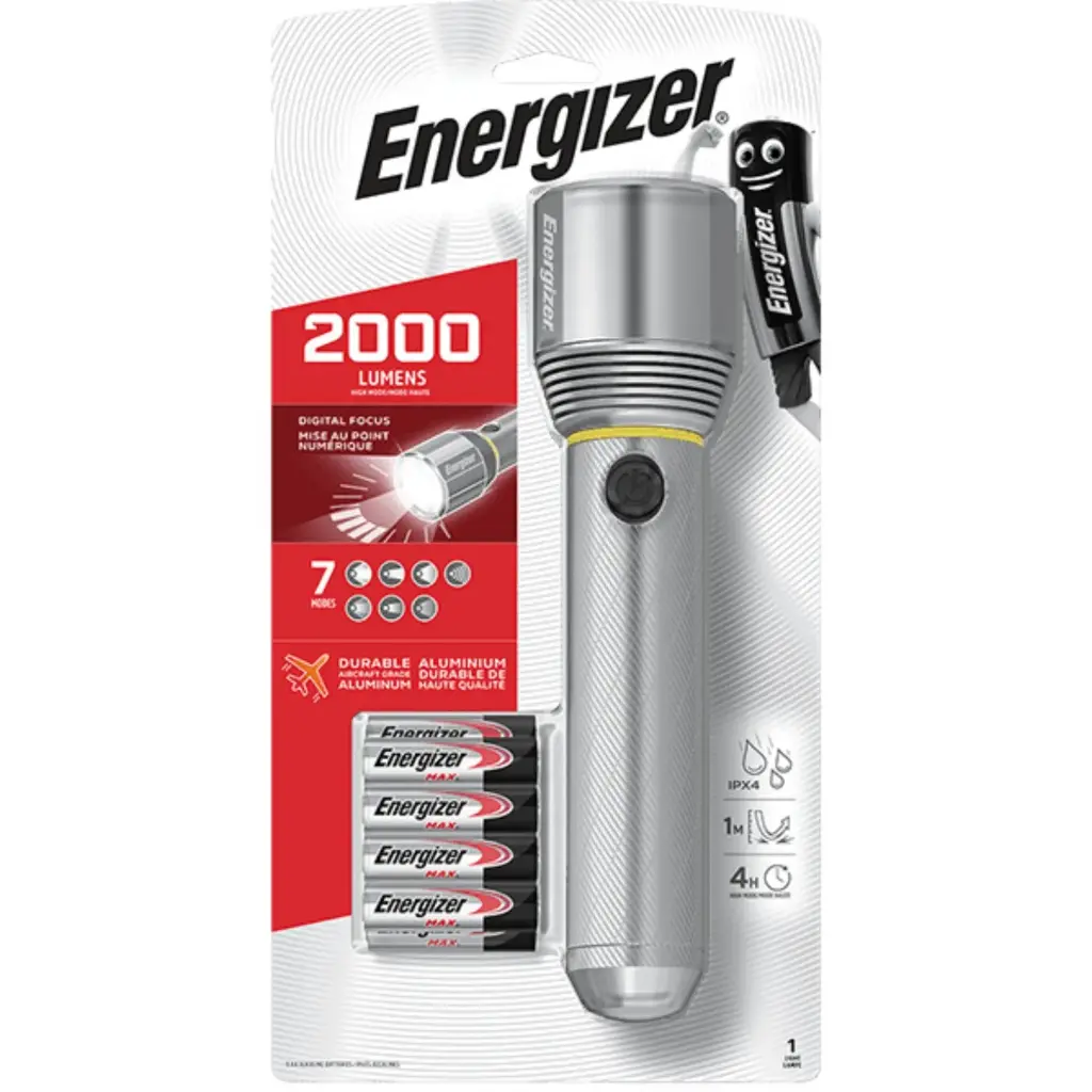 [ELE148] Linterna Energizer Vision HD 2000 Lumens + 9 Pilas AA