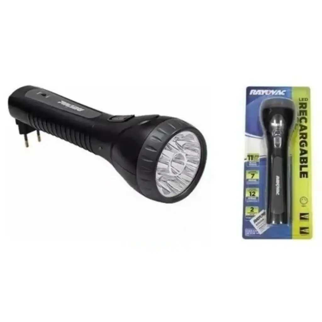 [R15] Linterna Rayovac Recargable 11 Leds 2 interruptores