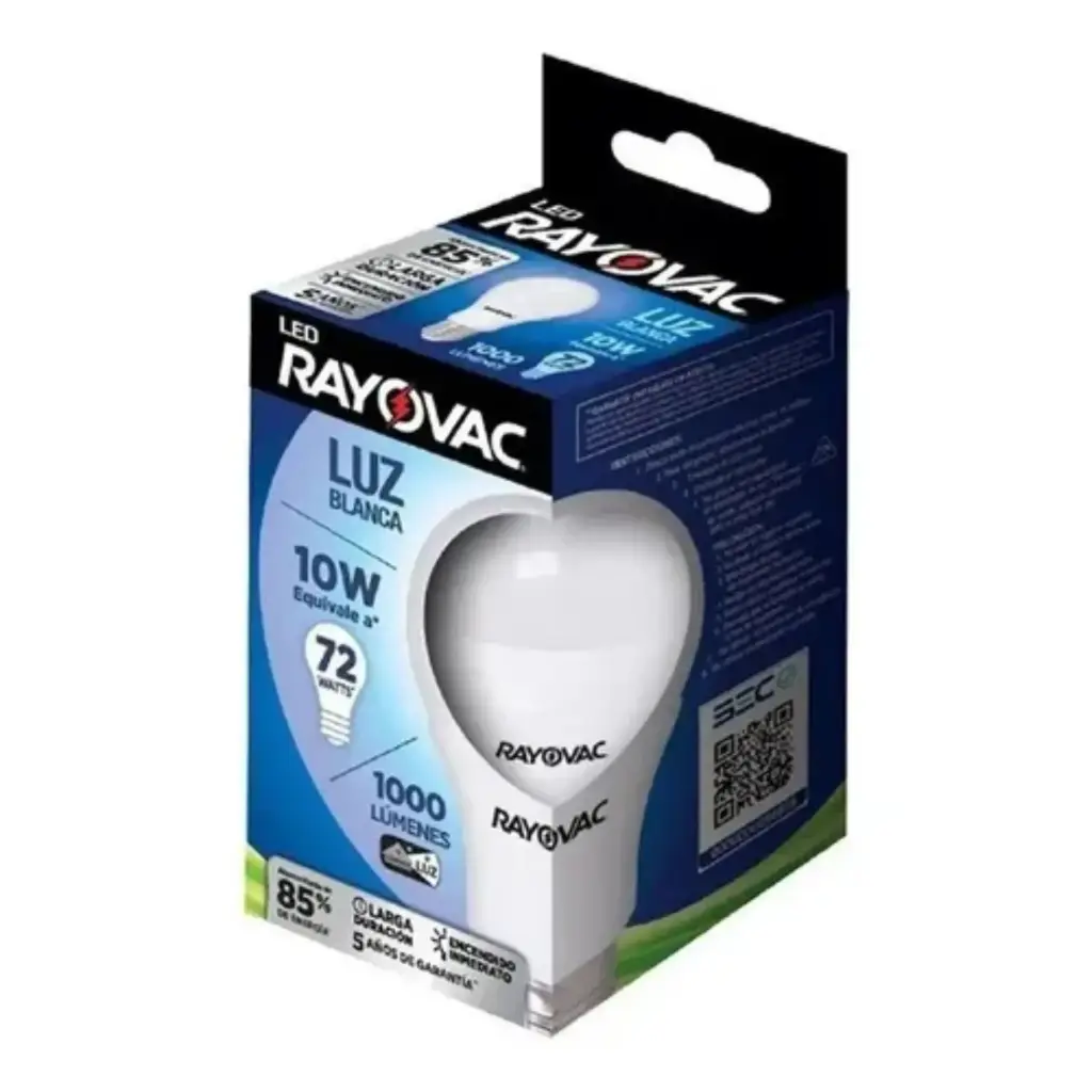 [R50] Lampara Rayovac 10w Led E27 Luz Fria 