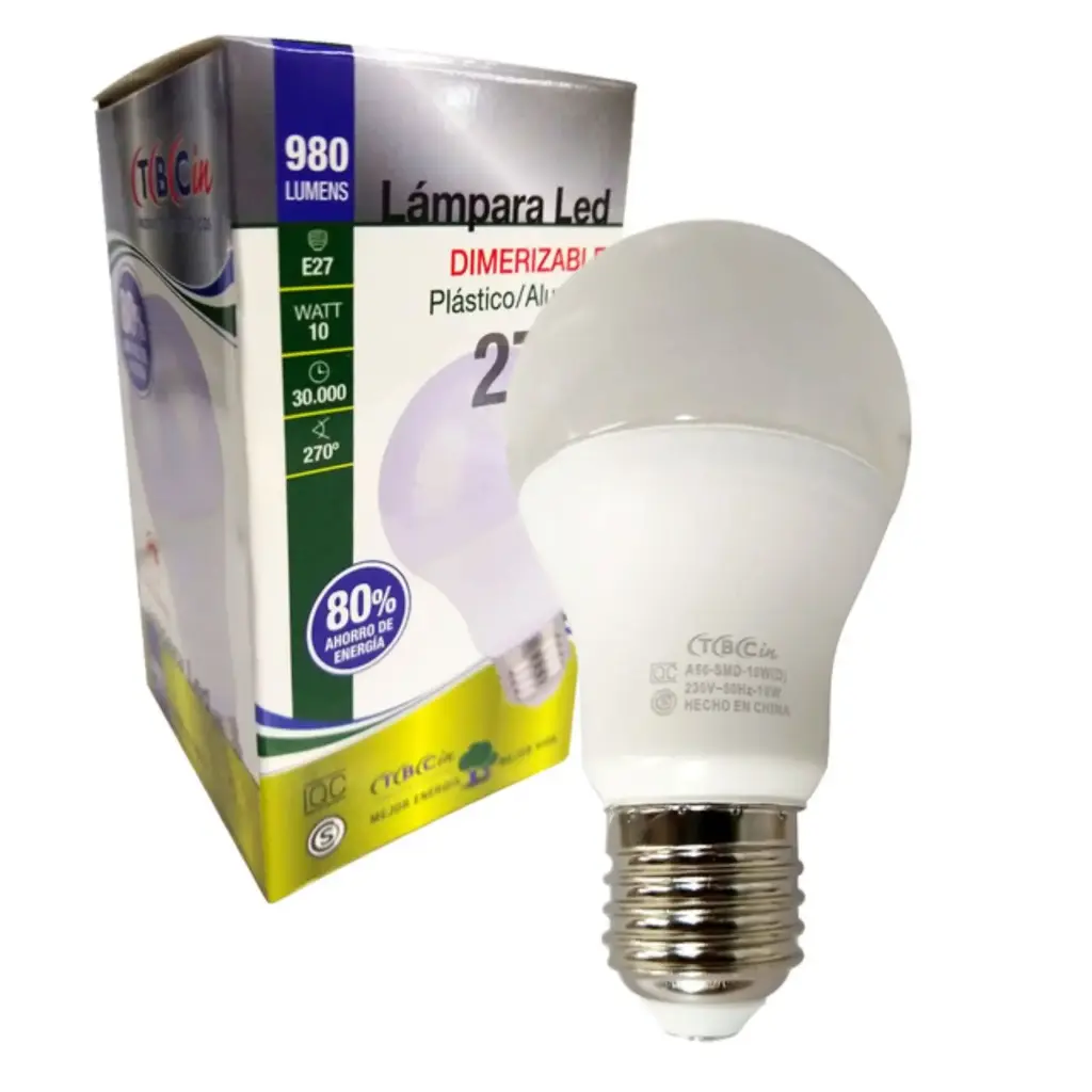 [85235C] Lámpara LED TBCin 10W E27 Luz Cálida
