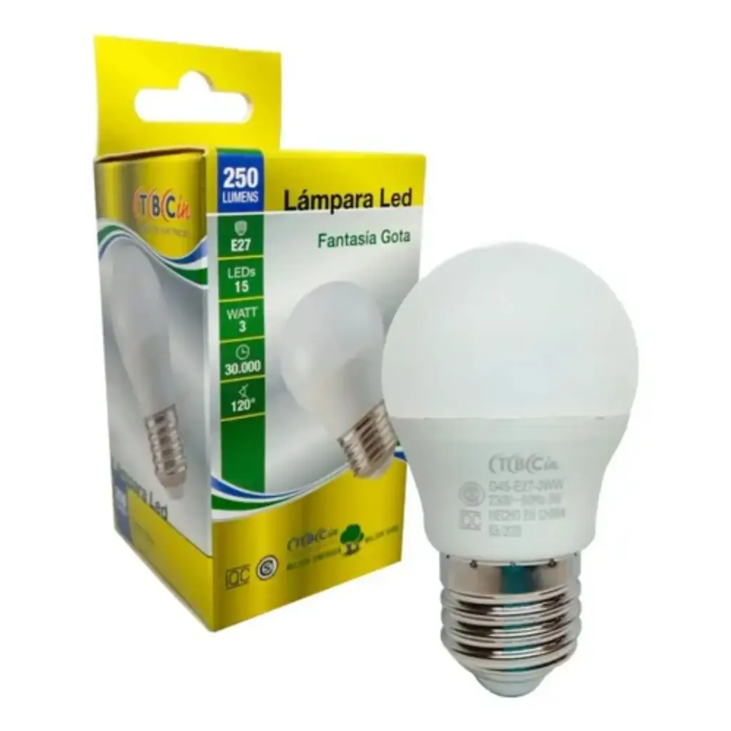 [85274F] Lámpara LED TBCin Vela 3W E27 Luz Fría
