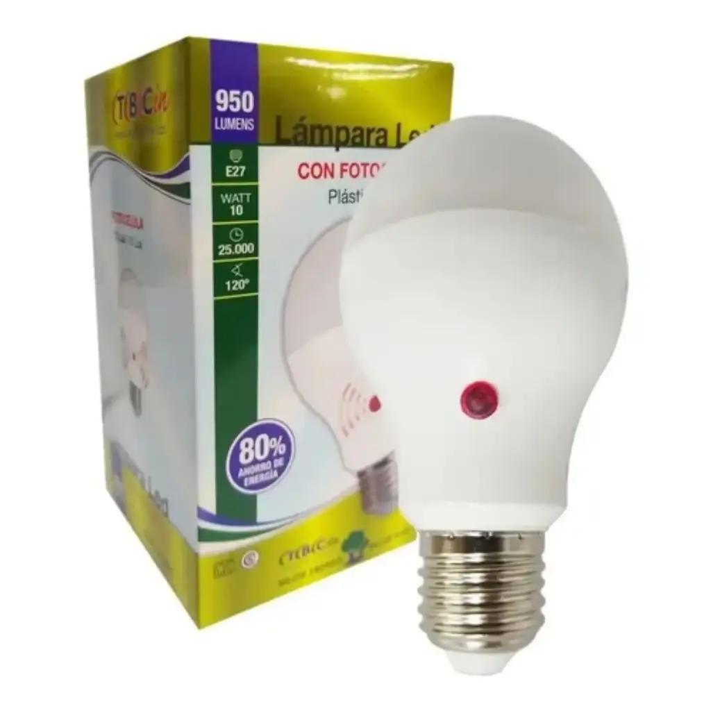 [88579F] Lampara TBCIN con Fotocelula Led 10w Luz Fria