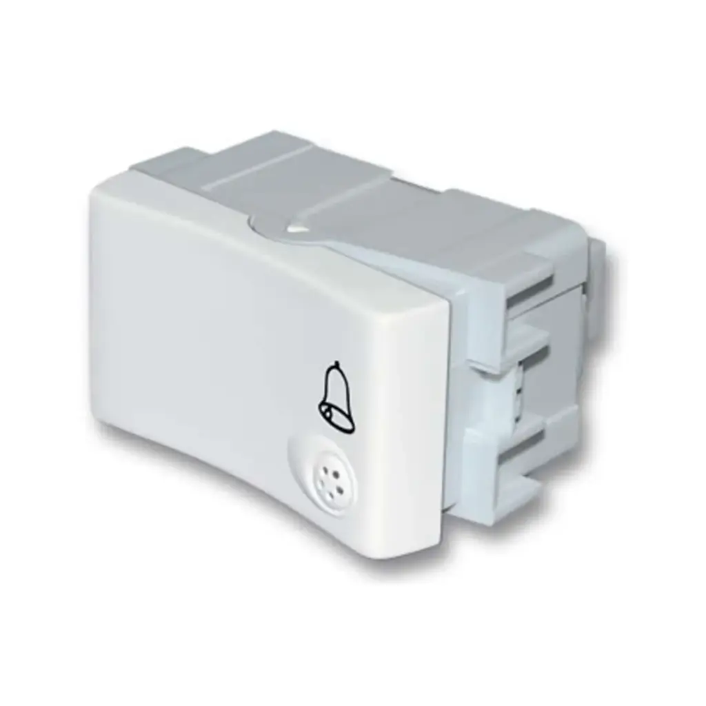 [JE74] 40052 Modulo Jeluz Pulsador blanco