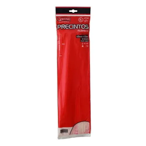 [ALT8B] Precinto Tacsa  40cm x4.6mm Blanco