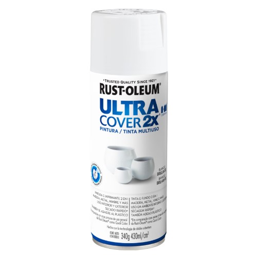 Rust Oleum Ultra Cover 2x Blanco Brillante 340g