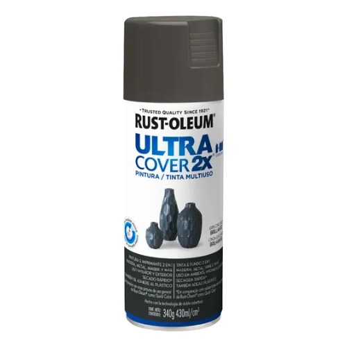 [R62173] Rust Oleum Ultra Cover 2x Gris Oscuro Brillante 340g