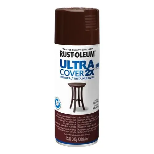 [R62153] Rust Oleum Ultra Cover 2x Marron Brillante 340g