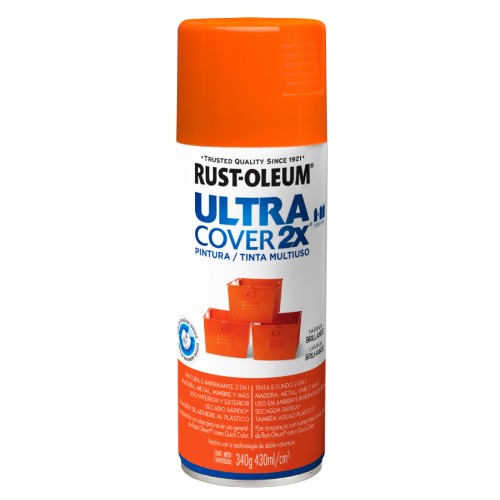 [R62161] Rust Oleum Ultra Cover 2x Naranja Brillante 340g