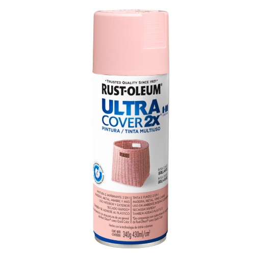 [R62191] Rust Oleum Ultra Cover 2x Rosa Claro Brillante 340g