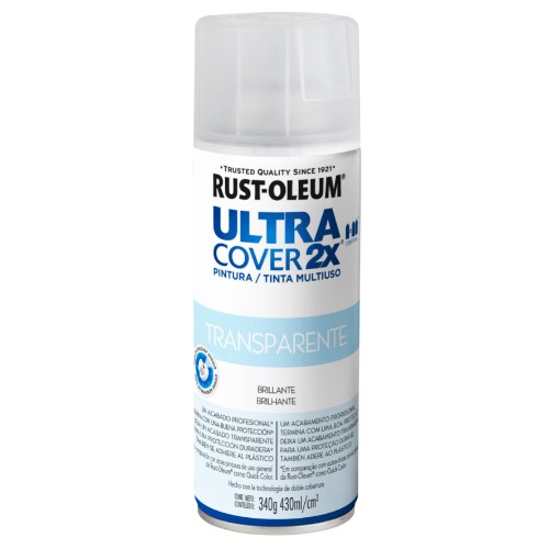 [R62154] Rust Oleum Ultra Cover 2x Transparente Brillante 340g