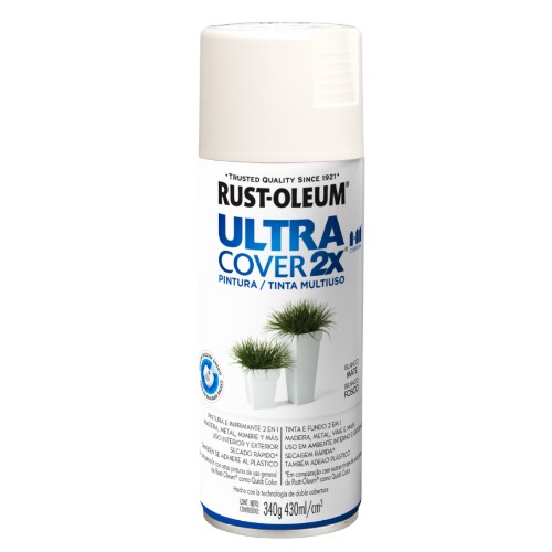 [R62152] Rust Oleum Ultra Cover 2x Blanco Mate 340g