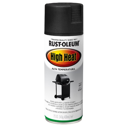 [R58919] Rust Oleum Alta Temperatura Negro Mate 340g