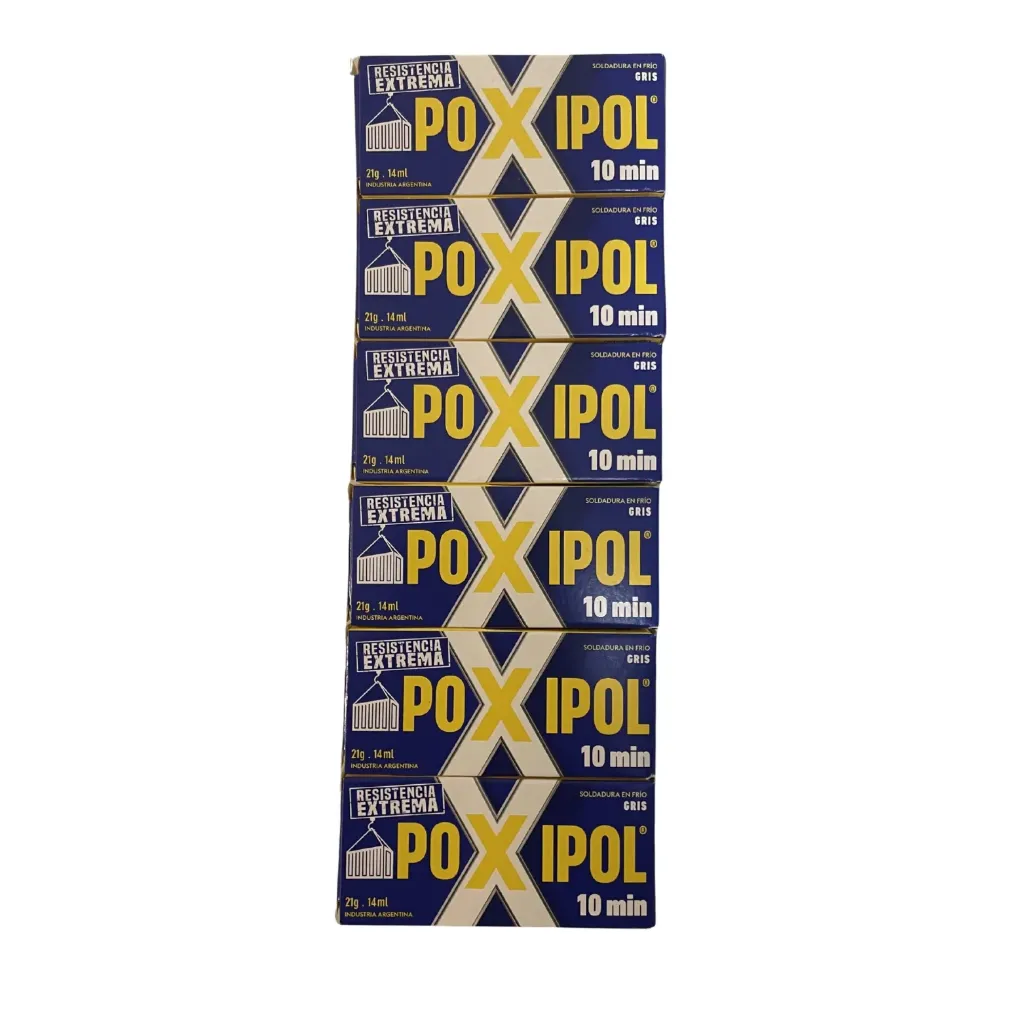 [P1452] Adhesivo Epoxi Poxipol 10 Minutos Gris (Metálico) 14 ml