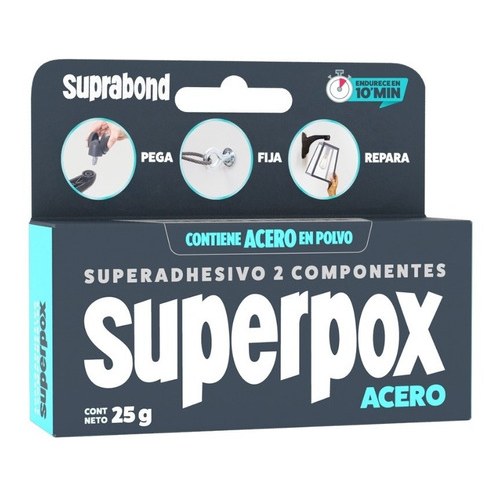 [ER153] Adhesivo Epoxi Suprabond Superpox Acero 25 g