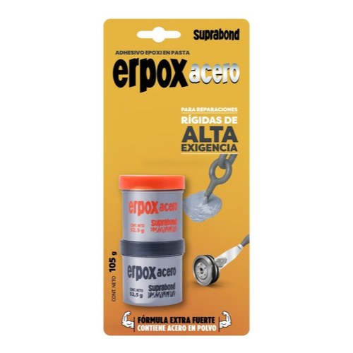 [ER154] Adhesivo Epoxi Suprabond Erpox Acero Juego 105 g