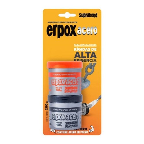 [ER152] Adhesivo Epoxi Suprabond Erpox Acero Juego 200 g
