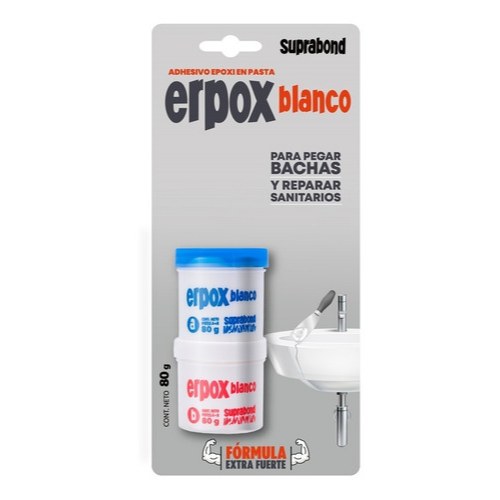 [ER155] Adhesivo Epoxi Suprabond Erpox Blanco Juego 80 g