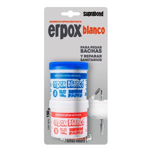 [ER50] Adhesivo Epoxi Suprabond Erpox Blanco Juego 150 g