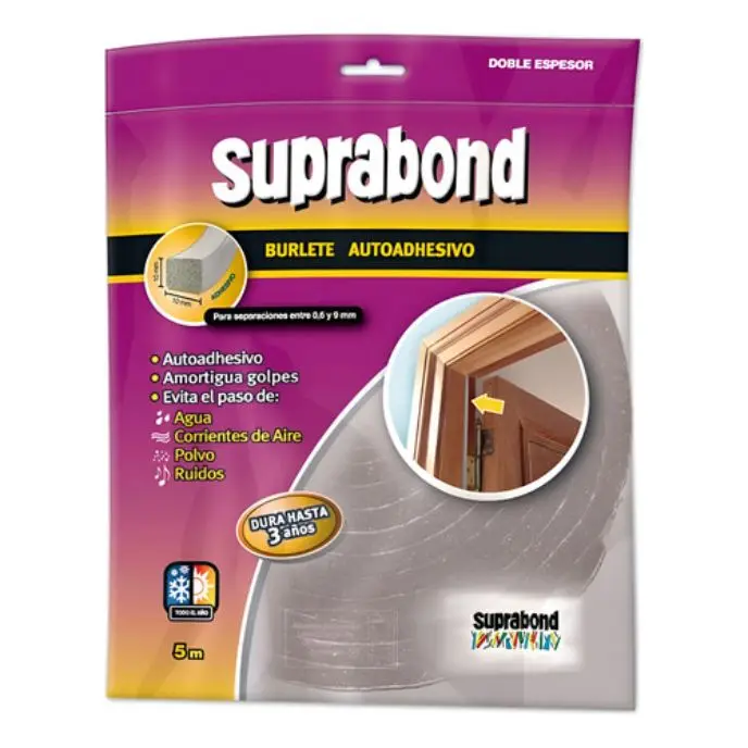 [ER14] Burlete de Espuma Doble Espesor 5x10x10 mm