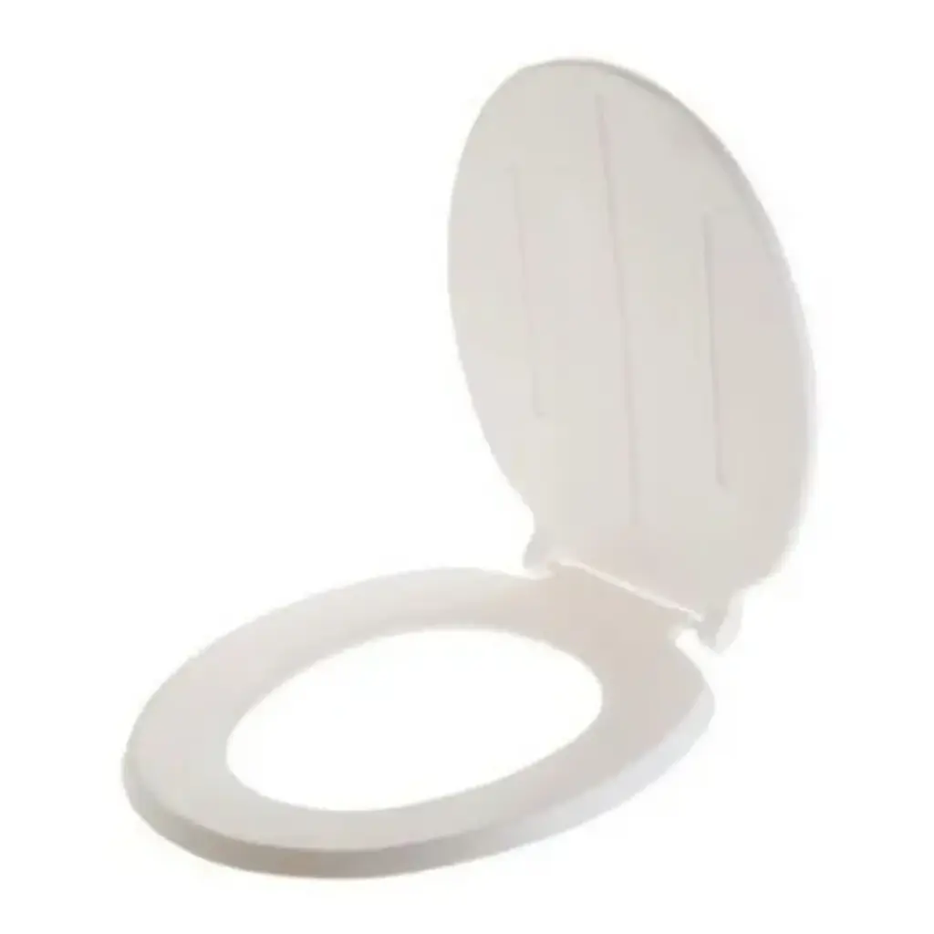 [MP021B] Asiento de Inodoro Modelo Flor Inyectado Blanco