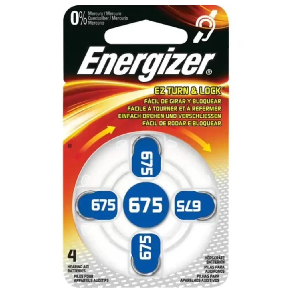 [EBA10] Bateria Energizer Audiologia 675 blister x 4