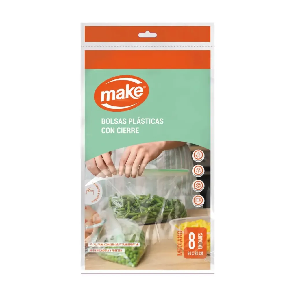 [MF6849] Bolsa Hermética Mediana Make x18