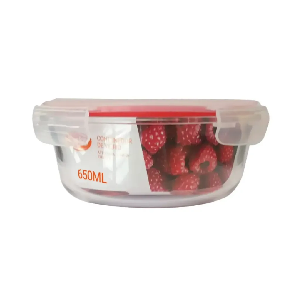 [MF6991] Contenedor Vidrio Redondo 650ml Make