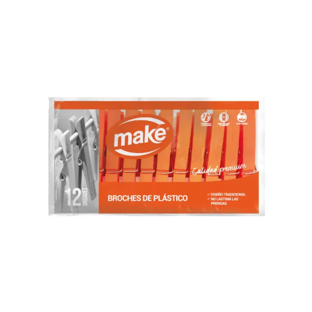 [MF1481] Broche Plástico Make x120