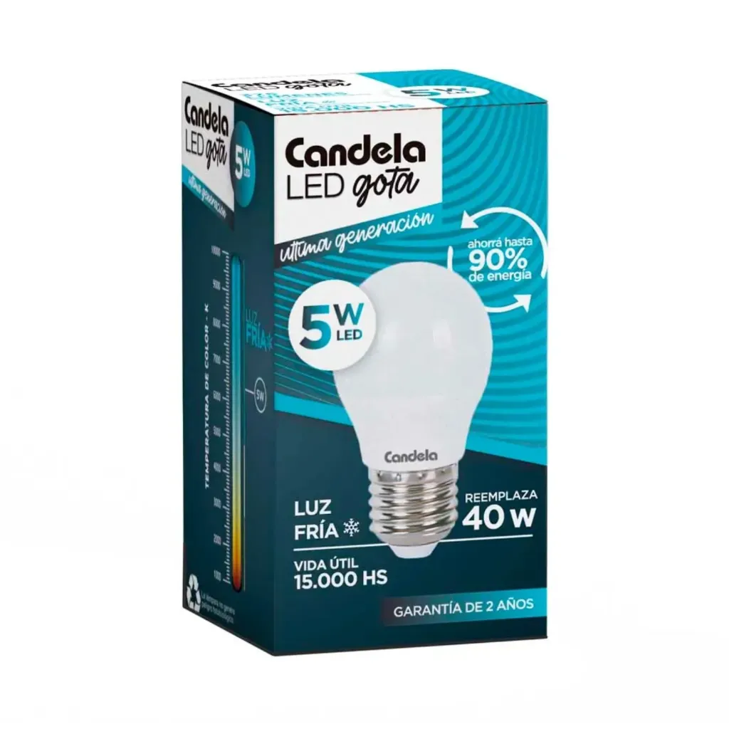 CANDELA GOTA 5w LED E27 LF