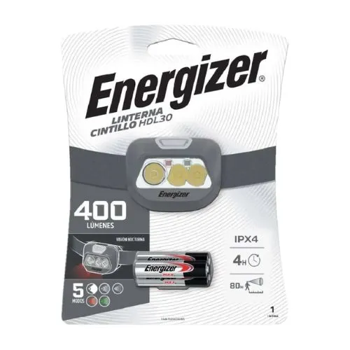 [ELE07] Linterna Energizer Cintillo HDL 3AAA 3LED 400 Lumens