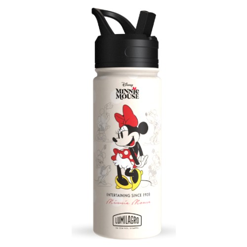 [L31] Botella Térmica Lumilagro 530 ml Minnie Tapón Rebatible