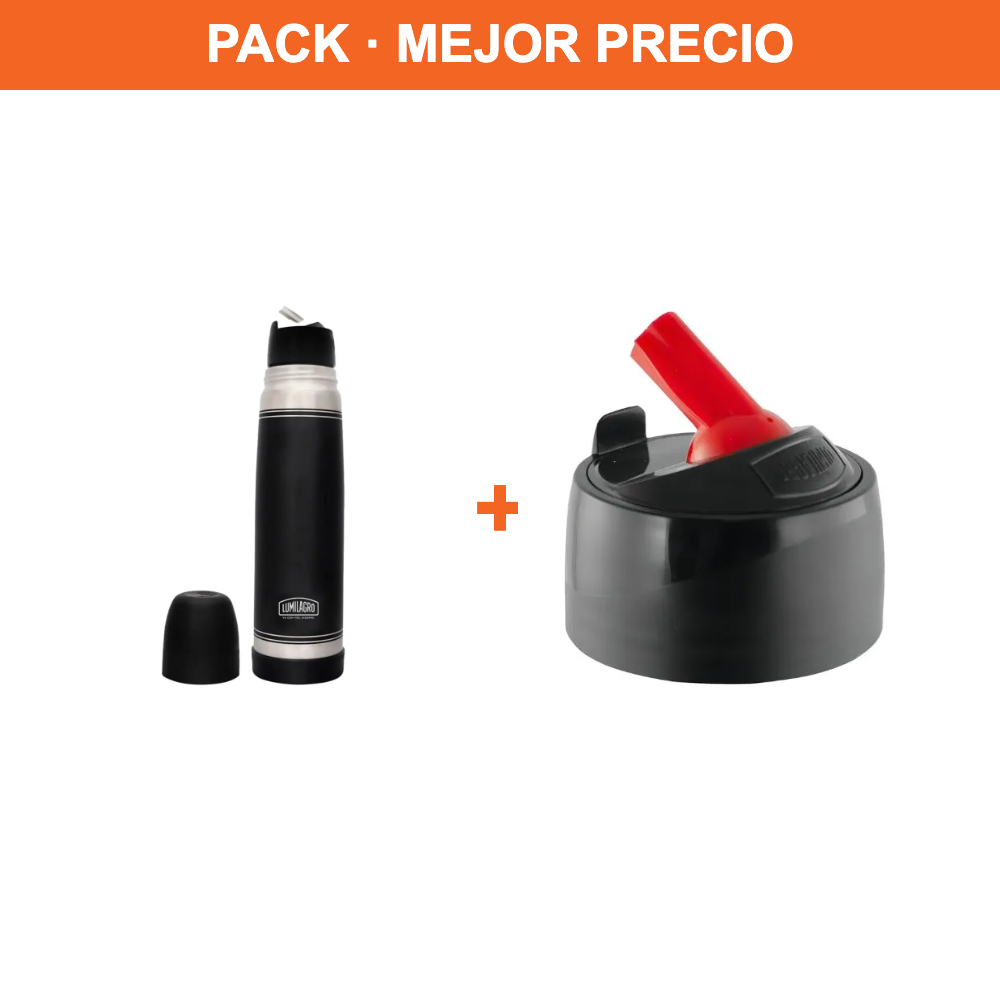 [PACK01] Pack Matero: Termo Luminox 1L + Tapón de repuesto