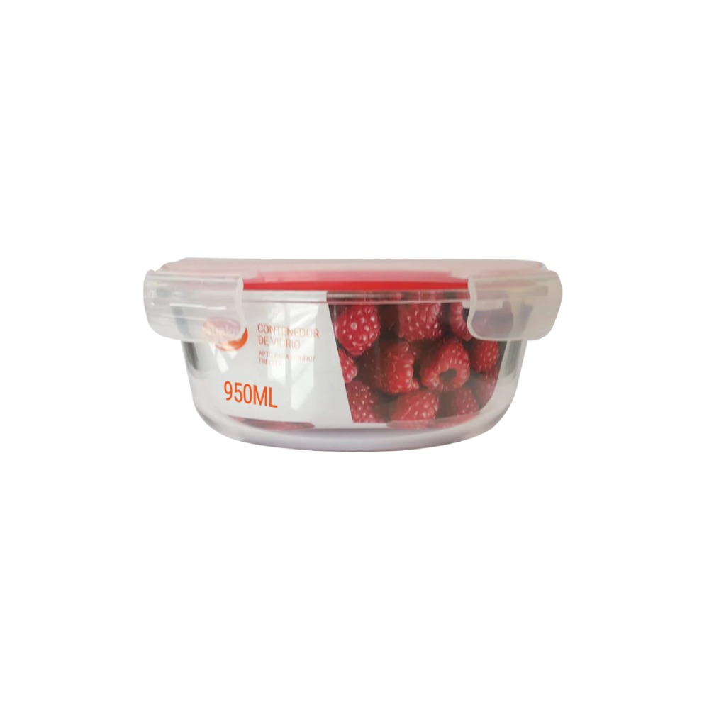 Contenedor de Vidrio Redondo 950 ml Make