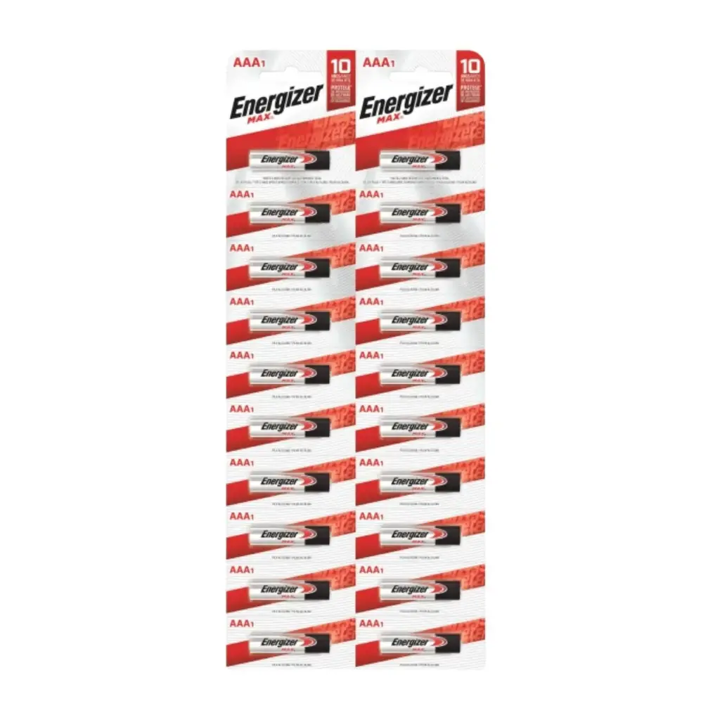 Pila Energizer AAA MAX - Tira (Tira x 20)